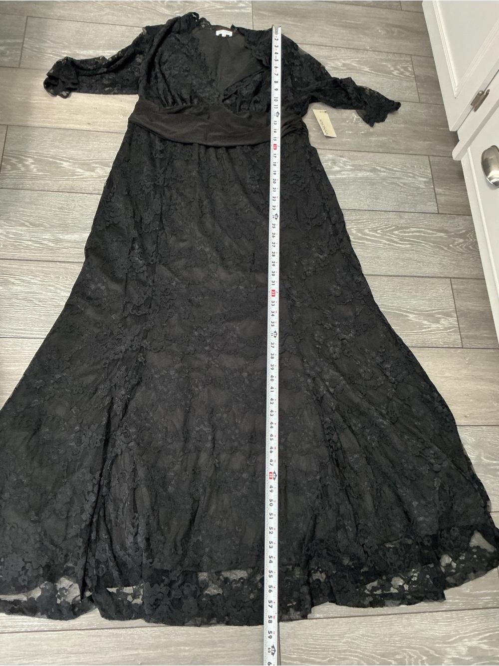 NWT KIYONNA Screen Siren Lace Gown in Black 2x - Picture 6 of 15